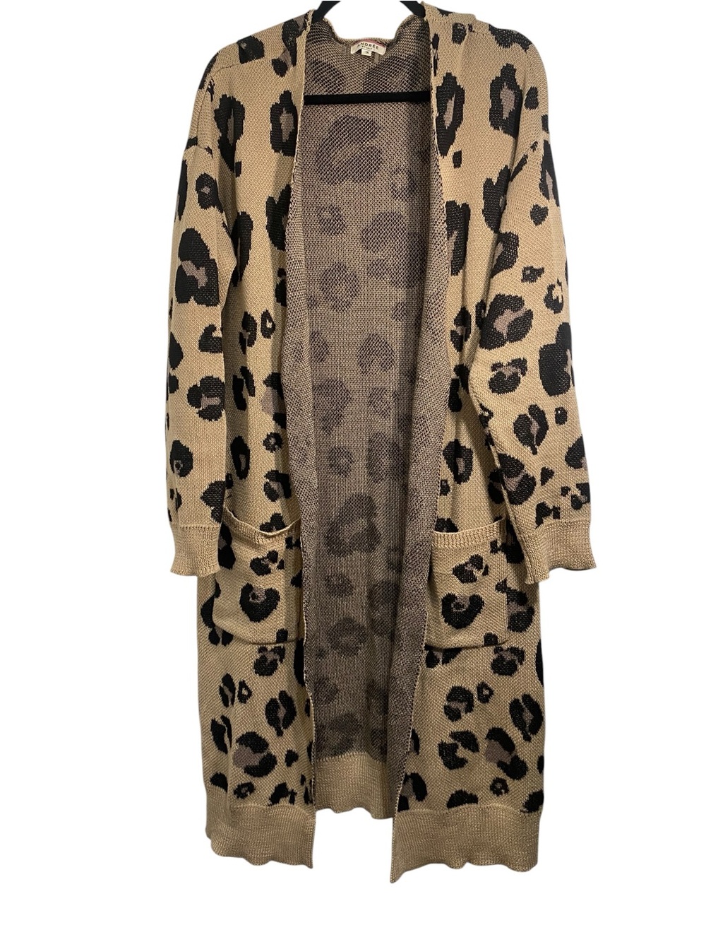 Andree by Unit Longline Leopard Print Cardigan
